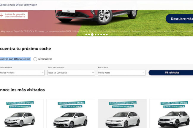 Diseño Web y Desarrollo Automoción y Concesionario